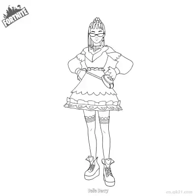 Free printable Belle Berry 02 Coloring Page - Free PDF Printable Fortnite Coloring Sheets coloring page